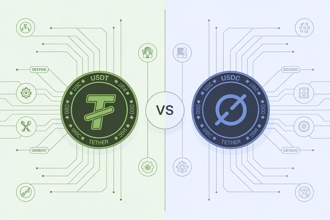 USDT Tether versus USDC Circle stablecoin comparison