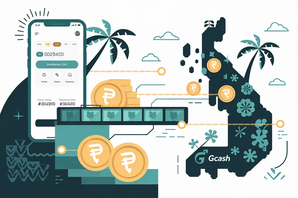 Sending money to the Philippines via smartphone remittance app with digital bridge to Filipino islands