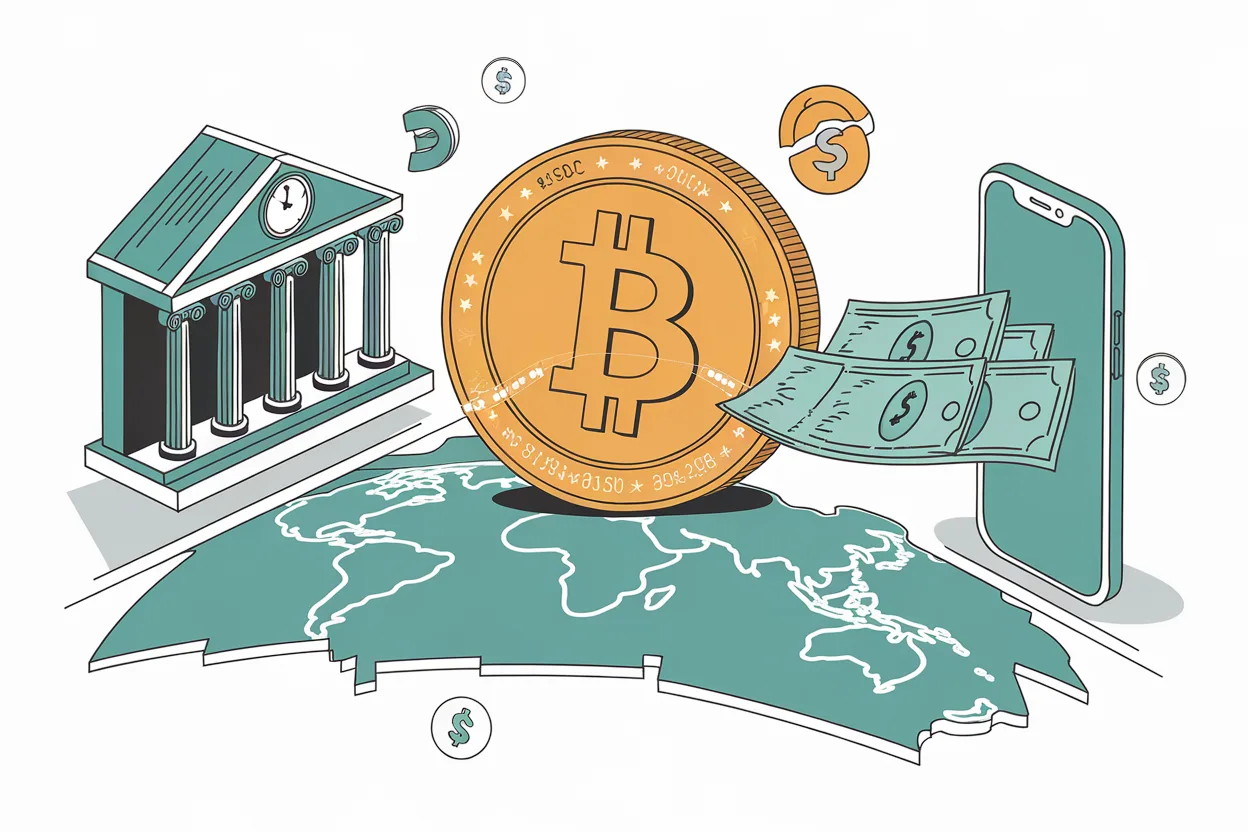 Stablecoin remittances replacing wire transfers - USDT USDC bridge between countries