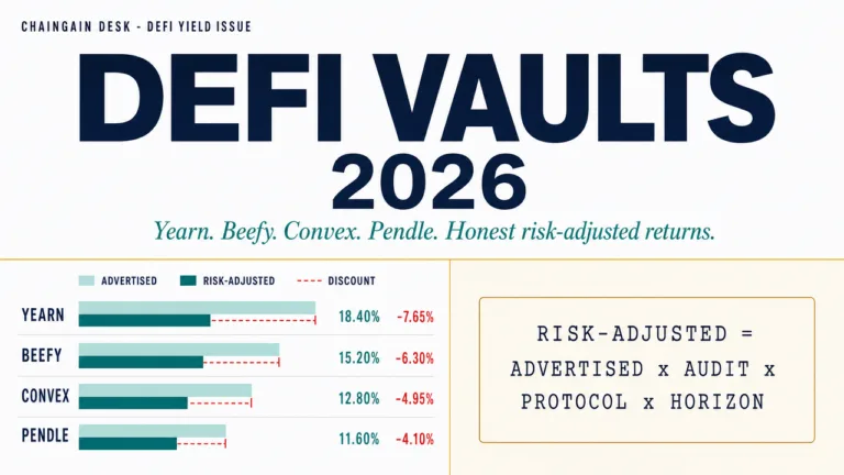 DeFi Vaults 2026: Yearn vs Beefy vs Convex vs Pendle Risk-Adjusted Returns Comparison