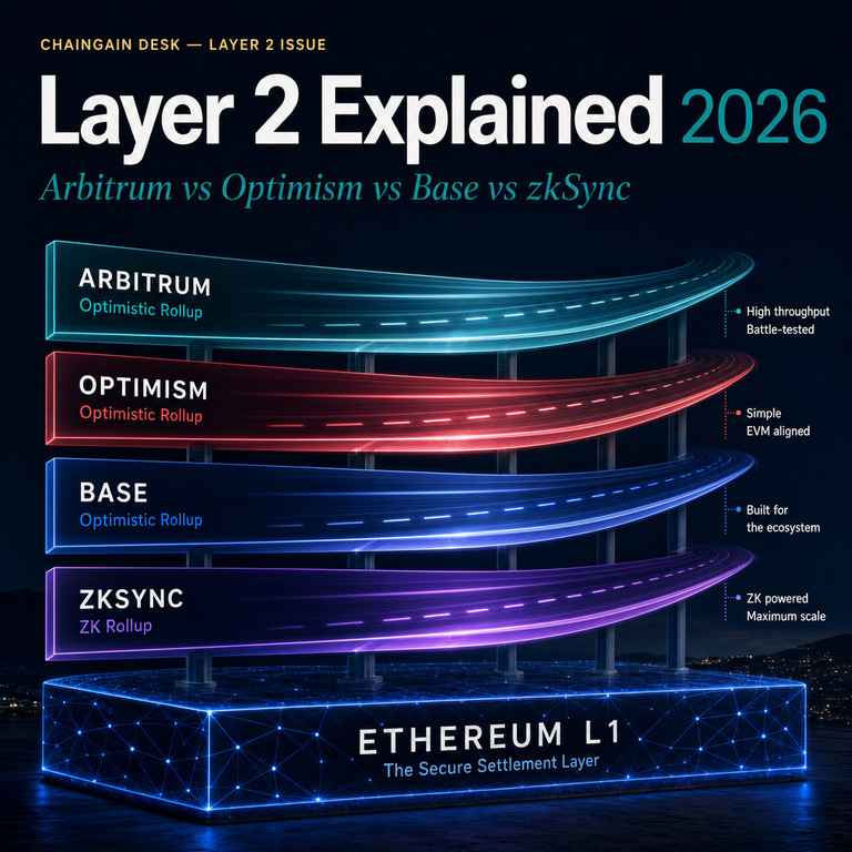 Layer 2 Explained 2026: Arbitrum vs Optimism vs Base vs zkSync (Real Fees, Real Use Cases, Real Failure Modes)