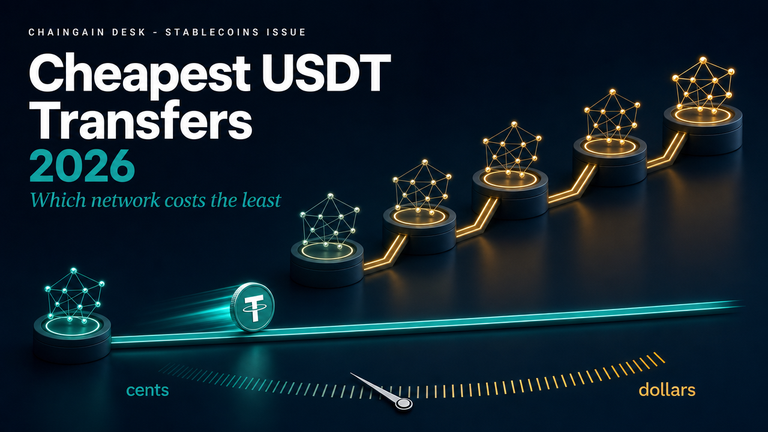 Blockchain Termurah untuk Transfer USDT 2026: Perbandingan Biaya Asli (Solana vs Tron vs Polygon vs BSC vs L2s)